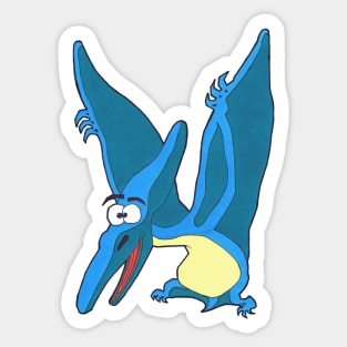 Terence the Pterodactyl (dinosaur No3) Sticker